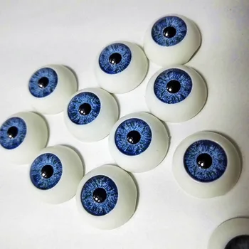 20pcs(10pairs) 12mm Lėlės akių Obuolius Pusė Raundo Akrilo Akis 