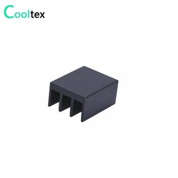 (20pcs/lot) 20x16x10mm Aliuminio heatsink juoda, radiatorių Elektroninių IC chip radiatorius aušinimo