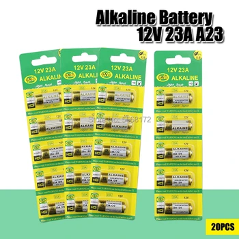20pcs/pak šarminis sausas baterija 23a 12v elektroninis žaislas vienkartiniai bateria 8F10R 8LR23 CA20 A23 L1028 23AE žiūrėti batteri