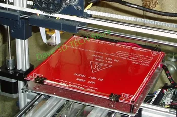 220x220mm 3D spausdintuvą, dalis Stiklo Statyti Plokštės paviršiaus Šildomos Lova Borosilikatinio plokštė, Šildomos Lova MK2 /MK3 Creality Ender-3/3S