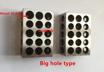 23 skylių Tikslumo 25-50-75mm Blokai, 1pair(2vnt), lygiagrečiai įtempimo blokas nustatyti, plieninis blokas, 5vnt M10 sriegiu skyles.