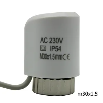 24V 230V NO NC elektros terminė pavara vožtuvas galvos termostatas kolektorius grindinio šildymo, radiatorių paprastai atidaryti uždaryti