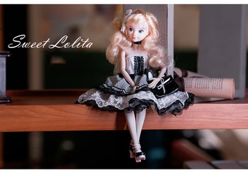 28cm Princesė Lolita Mergaitė Lėlė Su Dressup cowgirl Dressup 1/6 Mielas Veidas Gražus Lėlės Žaislas Gražus Princesė Kinijos Moterims