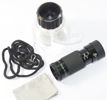 2in1 24X-32 X Handfree Zoom didinamasis stiklas su 3 LED šviesos + Mini 6x16 Papildomų Trumpos Dėmesio Optinis Priartinimas Teleskopas