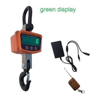 2T/2000kg Raudona arba žalia ekranas DS elektros skaitmeninis perdavimas krano masto su ličio baterijos ir belaidis nuotolinio valdymo pultas