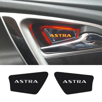 2vnt Automobilių Vidinis LED Durų Rankena Dubenėlį Opel Astra G H J K Ampera 2016 2017 2018 Viduje Atmosfera Lengvųjų Automobilių Reikmenys