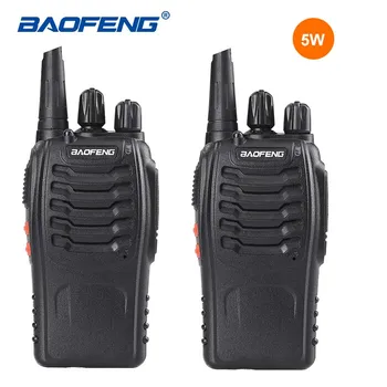 2VNT Baofeng 888s 5W Baofeng Walkie Talkie Mini Radijo Nešiojama radijo stotelė UHF 400-470 MHz Du Būdu Radijo Pofung BF-888s