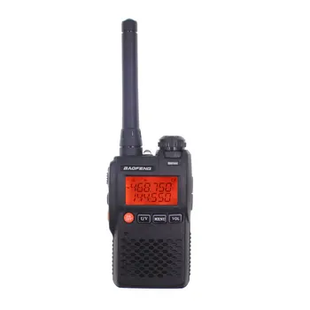 2VNT Baofeng UV-3R Walkie Talkie UHF VHF Mini UV 3R Nešiojama CB Radijo VOX Žibintuvėlis FM siųstuvas-imtuvas Kumpis Radijo Amador UV3R