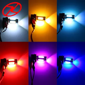2vnt H11 7.5 W COB LED Lemputės Automobilių Automatinis Šviesos Šaltinis Projektorius Vairavimo Rūko Žibintų Lemputė 12V DC balta geltona raudona mėlyna rožinė