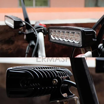 2VNT LED Motociklo priekinis žibintas Papildomas Cafe Racer 12V LED Prožektorius Moto Enduro Universalus priekinis žibintas Motociklą Priekiniai Rūko Žibintai