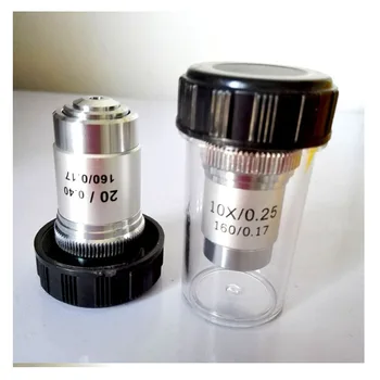 2vnt Mikroskopu Objektyvai Lauke Plastiko Objektyvo Apsauginis dėklas su VID. Sriegiu /Mažas + didelis Mikroskopu priedai