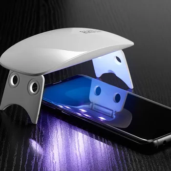 2VNT Visiškai UV Klijai Grūdintas Stiklas Screen Protector For Samsung Galaxy Note 9 10 20 Ultra 2vnt Stiklas+2vnt Klijai+1 Didelis šviesos