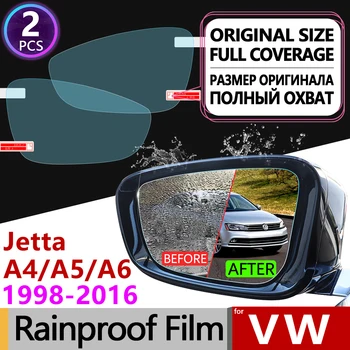 2vnt Volkswagen VW Jetta A4 A5 A6 mk4 mk5 mk6 Bora 1J 1K 5C6 1998-2016 Anti Rūko Kino galinio vaizdo Veidrodis Rainproof Priedai