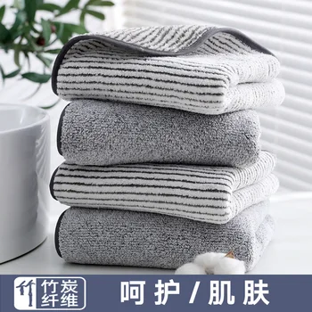 2vnt XiaoMi mijia antibakterinis bambuko medžio anglies pluošto didelį rankšluostį absorbentas minkštas ir patogus namų vonioje sutirštės rankšluostį