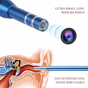 3 1. Ausų Valymo Endoskopą Aukštos raiškos Vaizdo Earpick Ausies Šaukštas Mini Kamera Ear Cleaner Sveikatos Priežiūros USB Priemonė Medicinos Namuose
