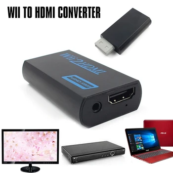 3,5 mm Garso Išvesties Lizdas Wii HDMI Wii2HDMI 