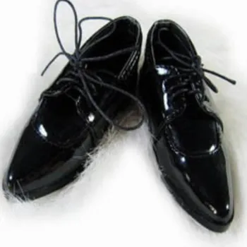 3 BJD kostiumas, batai, odiniai batai juodos spalvos su balta spalva - 3 bjd 4 bjd 70cm dėdė