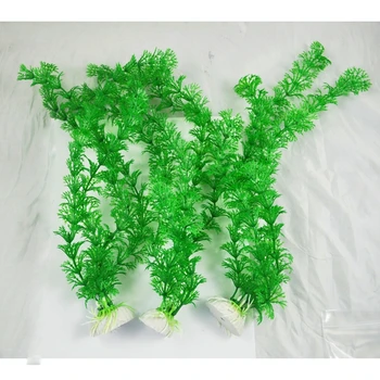 3 Vnt Žalia Plastiko Hottonia Inflata Augalų Akvariumo Žuvų Bakas