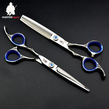 30% nuolaida HT9120 plaukų žirklės nustatyti profesinės kairę ranka kirpykla žirklės rinkinys japonija plaukų pjovimas, retinimas žirklės barbershop