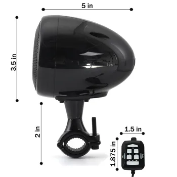 300W Vandeniui 5.0 Motociklo Garsiakalbiai Audio Stereo Garsiakalbis Stiprintuvo Sistema su 
