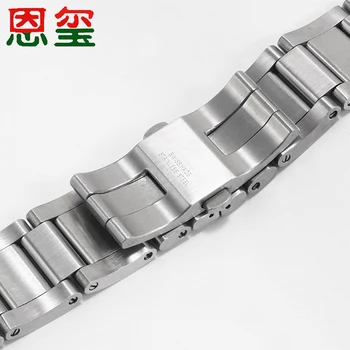 316L Nerūdijančio Plieno watchbands 23 mm sidabro apyrankė Lanko sąsaja dirželio Pakeitimo diržas W71000 serija žiūrėti priedai