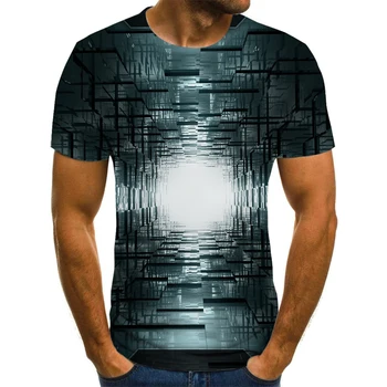3D atspausdintas svaigsta galva, T-marškinėliai, vasaros nauji atspausdintas T-shirt, galvos svaigimas,