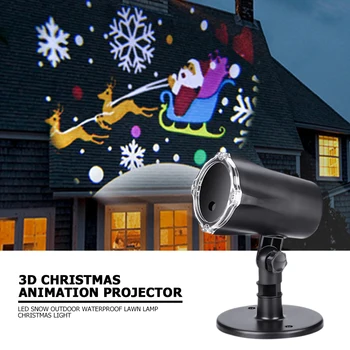 3D Kalėdų Animacija Projektorių Lempos Scenos Šviesos Sodo Vejos Šviesos Keliu Dėmesio centre Šalis, KTV Barus Kalėdinė Dekoracija