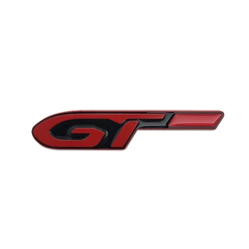 3D metalo Automobilių stiliaus Lipdukas GT Ženklelis Emblema Lipdukas šildomos Galinės Stikcers Decal Peugeot 5008 206 208 3008GT 2008 508 408 308