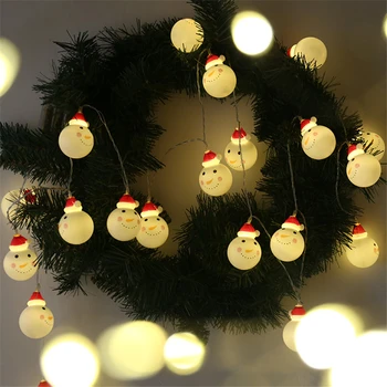 3M/6M Pasakų Žibintai Led+apšvietimas Snowwhite Santaclaus Styginių Lauko Christmass Medžio Apdaila AA/USB Cristmas lights Namų Dekoro