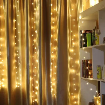 3m LED String žibintai su nuotolinio valdymo pultu,Lauko kalėdų Lempos Pasakų Šviesos girlianda šviesos Sodas Užuolaidų Šalis, Vestuvių Dekoras