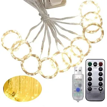 3M LED Užuolaidų Girlianda ant Lango USB Pasakų Žibintai String Nuotolinio Valdymo Vestuves Naujųjų Metų Kalėdų Dekoracija Namuose