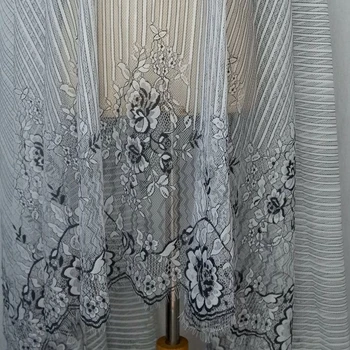 3Meter kokybės dryžuotas blakstienų nėrinių plotis 150CM rankų darbo drabužių priedai vestuvių dekoravimas
