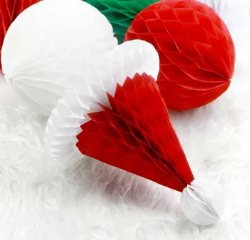 3pcs Korio Santa Hats Kalėdų Popieriaus Kalėdų Senelio Skrybėlės Kalėdų Dovanos Kalėdų Šalis Švenčių Kabantys Papuošalai