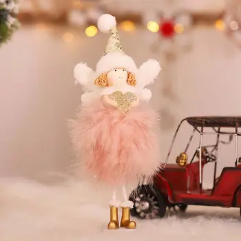 3pcs/set Mielas Kalėdų Angelas Žaislas, Lėlė Puošmena Namuose Kalėdos Naujųjų Metų Stalo Dekoro R7RC