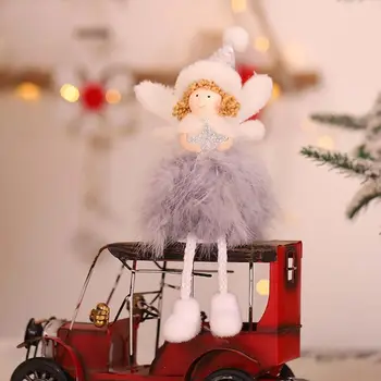 3pcs/set Mielas Kalėdų Angelas Žaislas, Lėlė Puošmena Namuose Kalėdos Naujųjų Metų Stalo Dekoro R7RC