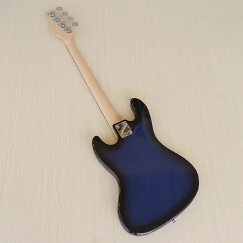 4 styginiai elektrinė gitara mėlyna spalva liepų kūno 864mm masto elektrinė gitara geros kokybės