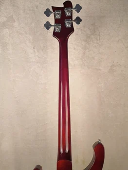4003 modelis 4 string bass Raudonojo vyno spalvos, kaklas per kūno rose medienos fingerboard, paketo pristatymas