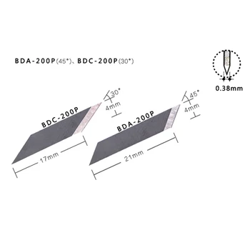 40pcs BDC-200P Pakeitimo Peiliukai iC-1500P Kompasas Cutter arba Pakeisti Disko BDA-200P BDA tipo Atsarginių Peiliukų
