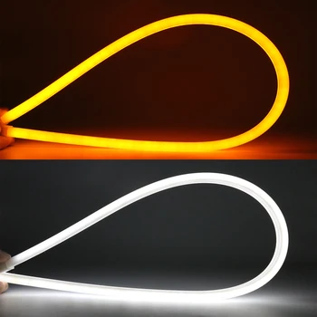 45/60cm Lanksti LED Automobilio Šviesos važiavimui Dieną Teka Gintaro Zjeżdżalnia Posūkio Signalo Lemputė Toyota CHR RAV4 Auris Avensis Yari