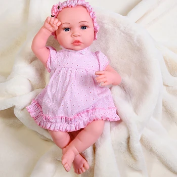 45CM, Verkti, Juoktis Reborn Baby Doll Interaktyvus Reborns Lėlės Suknelė Minkšto Silikono Realiame Gyvenime Ieško Naujagimių Lėlės Vaikams Dovanų