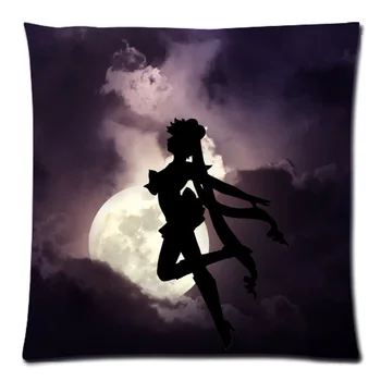 45x45cm Sailor Moon ir Šokio Mėnulyje Poliesteris pagalvėlė padengti dviem šoniniais spausdinti mesti pagalvės užvalkalą už sofos namų dekoro užvalkalas