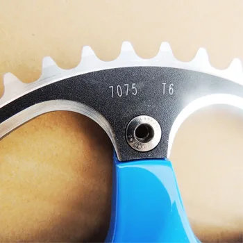 46T 170mm aliuminio lydinio CNC Fiksuotos Pavaros dviračių Crankset tirštėti dantų plokštelės tiktų alyvuogių grandinės