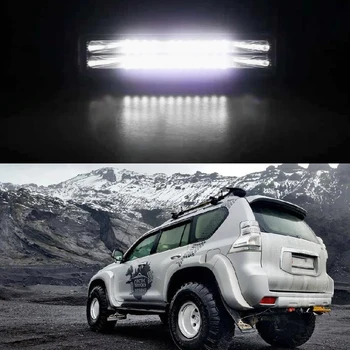 48W LED Rūko Žibintai Vietoje Šviesos Led Šviesos Juosta, Sunkvežimių Jeep ATV, SUV DRL Off Road 4x4 16SMD LED Spot Beam Led Darbo Šviesos Juosta
