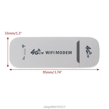 4G LTE USB Modemas, Tinklo Adapteris Su Wi-fi Hotspot SIM Kortele 4G Bevielio ryšio Maršrutizatorius Win XP, Vista 7/10 Mac 10.4 IOS Au26 20