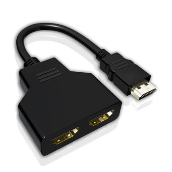 4K 2.0 HDMI Kabelis Splitter Adapteris Keitiklis 1, 2 Out HDMI Male 2 HDMI UHD