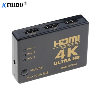 4K*2K HDMI suderinamus Switcher HDTV 1080p 5-Port 3-Port įvesties 1 Selektorių Perjunkite Splitter centras su IR Nuotolinio valdymo 3D PS3 Xbox