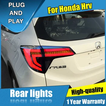 4PCS Automobilių Stilius Honda vezel Žibintai-2018 už vezel LED Uodega Lempos+Posūkio Signalo+Stabdžiu+Atvirkštinės LED šviesos