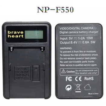 4pcs NP-F550 NP F550 NPF550 Li-ion Fotoaparato baterija Sony NP-F330 NP-F530 NP-F570 NP-F730 NP-F750 NP-F770 NP-F970