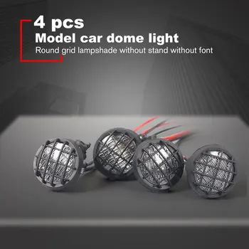 4PCS Nustatyti, LED RC Stogo Bagažo LED Šviesos Juosta Rinkinys Lempos Universalus 1/10 Traxxas Hsp Rc Vikšriniai Aksesuaras Rc Automobilių Dalys