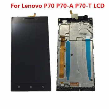 5.0 colių Lenovo P70 LCD Ekranas Jutiklinis Ekranas skaitmeninis keitiklis Asamblėjos Lenovo P70A Ekranas su Rėmo P70-A P70-T LCD Pakeisti